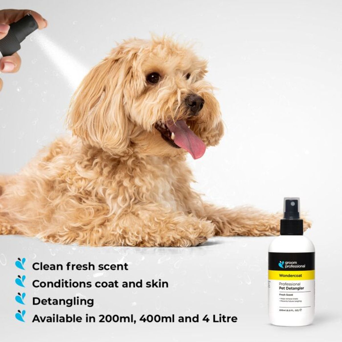 Groom Professional Wondercoat Grooming Spray - 200 ml